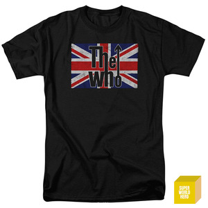 더 후 블랙 The Who - Union Jack - Adult T-Shirt  [반팔티셔츠]