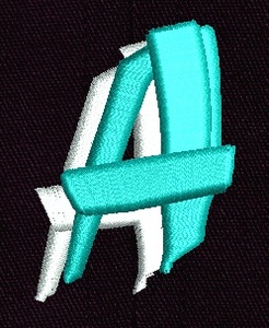 알파벳패치 Cezanne 3D (A~Z) - 자수와팬 슈퍼월드 자체제작 자수공장
