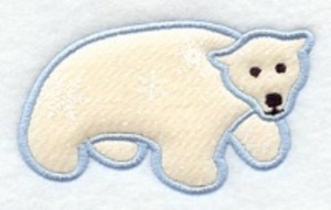 동물패치 099 - 자수와팬 슈퍼월드 자체제작 자수공장 [곰패치, 흰곰, 북극곰