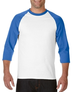76700 (180g) WHITE-R.BLUE / 흰색-파란색 / 흰색-파란색면티,7부티셔츠,라운드티,면티,라그랑티셔츠