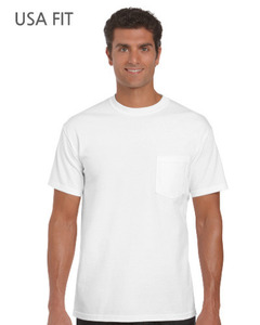 2300 (200g) WHITE / 흰색 / 흰색면티,반팔티셔츠,포켓티셔츠,라운드티,면티,민자티,기본면티,루즈핏,USA FIT