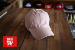 핑크색 모자, 미국 모자, USA 레터링, 미국 국기 패치 / 야구모자, 볼캡, 빈티지스타일, 캐쥬얼캡, 스트릿 패션, 심플한 모자