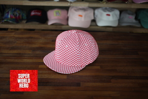 흰색 모자, 빨간색 도트무늬 모자, 흰색 스냅백 / 야구모자, 볼캡, 빈티지스타일, 캐쥬얼캡, 스트릿 패션, 심플한 모자
