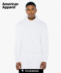 HVF496W WHITE  흰색 남성 라운드 맨투맨 / 베이직면티셔츠 아메리칸 어페럴 USA핏 라운드면티셔츠