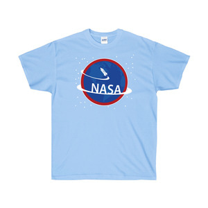 TRC081  NASA티셔츠, 하늘색, 커플티 /그래픽반팔티셔츠, 라운드면티, 라운드반팔티, 기본면티셔츠, 반팔티셔츠