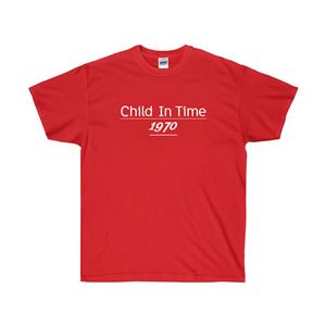 TRC0117  CHILD IN TIME 티셔츠, 빨강색, 커플티 /그래픽반팔티셔츠, 라운드면티, 라운드반팔티, 기본면티셔츠, 반팔티셔츠