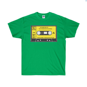 TRC052 테이프티셔츠,초록색, 커플티 /그래픽반팔티셔츠, 라운드면티, 라운드반팔티, 기본면티셔츠, 반팔티셔츠