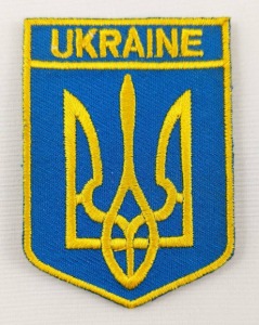 UKR005 국기패치  - 우크라이나 나라패치, 우크라이나 국기패치, 군대패치, 우크라이나 자수패치