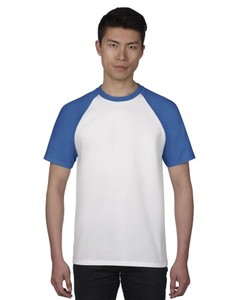 76500 (180g) WHITE-R.BLUE / 흰색-파란색 / 흰색-파란색면티,반팔티셔츠,라운드티,면티,라그랑티셔츠
