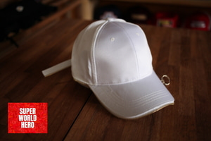 무지 흰색 모자, 무지 흰색 지퍼 모자, 흰색 천모자 / 야구모자, 볼캡, 캐쥬얼캡, 스트릿 패션, 심플한 모자