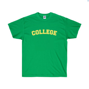 TRC062  칼리지티셔츠, 초록색, 커플티 /그래픽반팔티셔츠, 라운드면티, 라운드반팔티, 기본면티셔츠, 반팔티셔츠