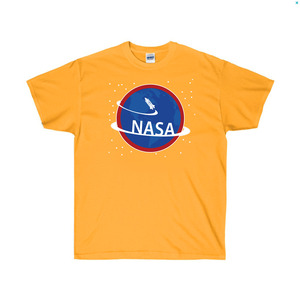TRC079  NASA티셔츠, 주황색, 커플티 /그래픽반팔티셔츠, 라운드면티, 라운드반팔티, 기본면티셔츠, 반팔티셔츠