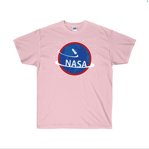 TRC077  NASA티셔츠, 분홍색, 커플티 /그래픽반팔티셔츠, 라운드면티, 라운드반팔티, 기본면티셔츠, 반팔티셔츠
