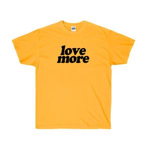 TRC013 러브티셔츠, 겨자색 사랑커플티, 커플티 /그래픽반팔티셔츠, 라운드면티, 라운드반팔티, 기본면티셔츠, 반팔티셔츠