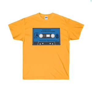 TRC058 테이프티셔츠, 주황색, 커플티 /그래픽반팔티셔츠, 라운드면티, 라운드반팔티, 기본면티셔츠, 반팔티셔츠